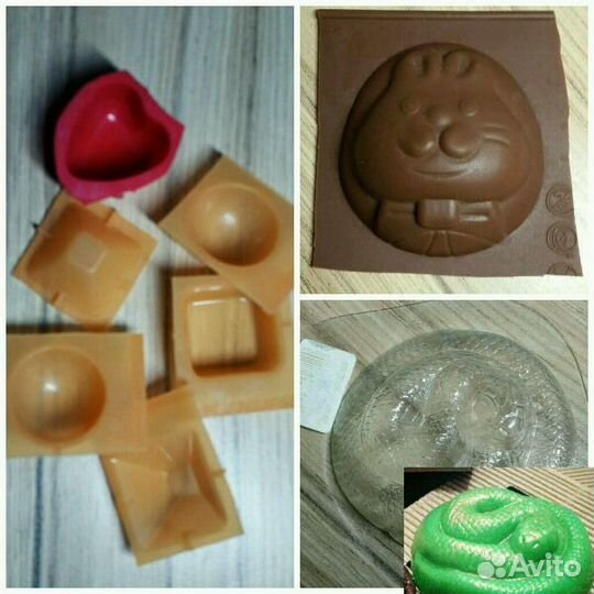Силиконовые и пластиковые формы для мыла