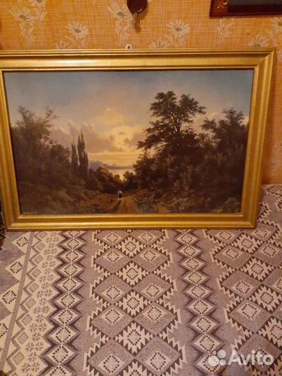 Картина Закат солнца худ Лежин