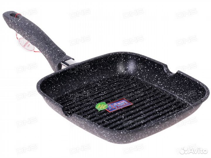 Сковорода-гриль Supra + пресс для гриля чугунный