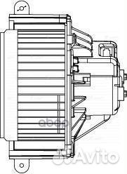 Вентилятор отопителя Renault Kangoo II (07) /Ma