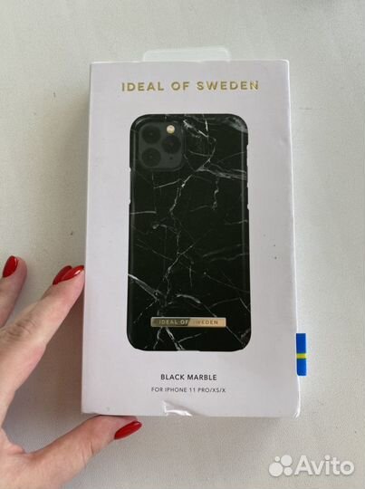 Чехол для iPhone 11 Pro ideal OF sweden black marb