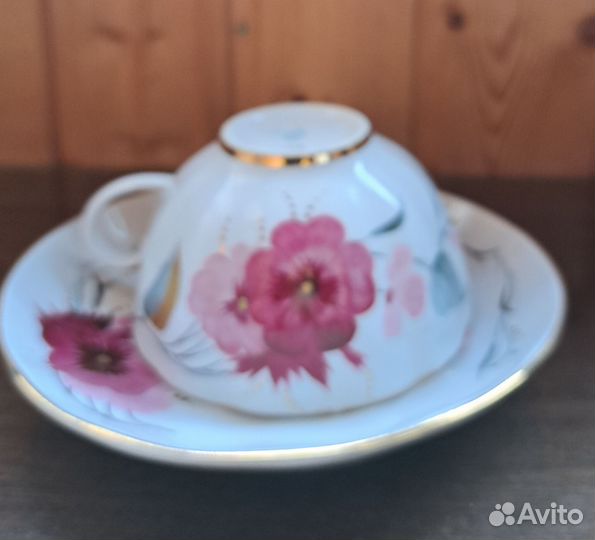 Редкая чайная пара по рис. Л.Григорьевой лфз