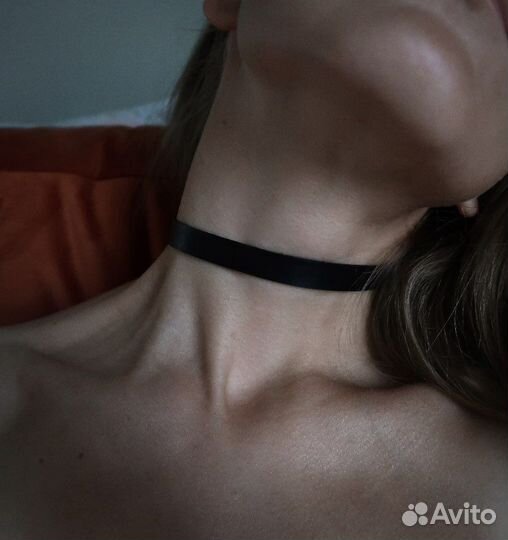 Чокер из натуральной кожи