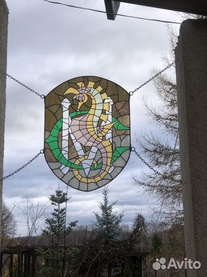 Новогодние украшения. Витраж Тиффани