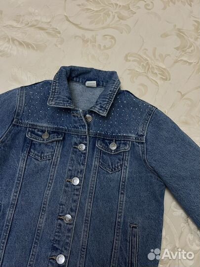 Джинсовая куртка для девочки 146 Ostin