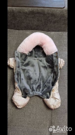Зимний комбинезон для маленькой собаки