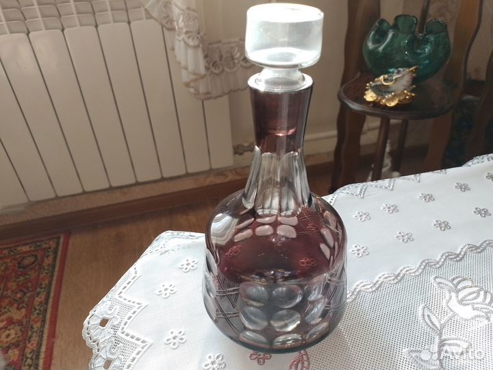 Графин Чехословакия 50-60гг. и 5 рюмок Чехос-ия