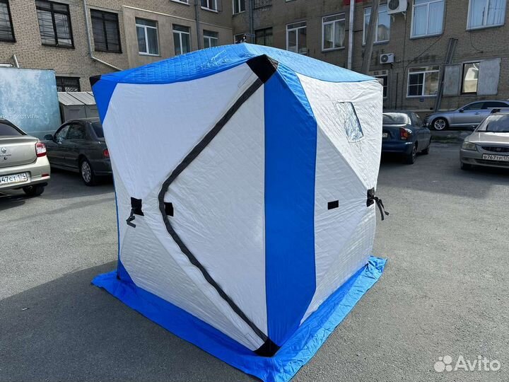 Палатка куб 180х180х205 см с дымоходом 3-х сл