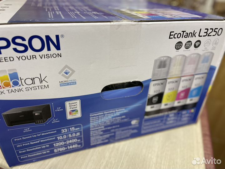 Мфу струйный цветной epson EcoTank L3250 (Новый)