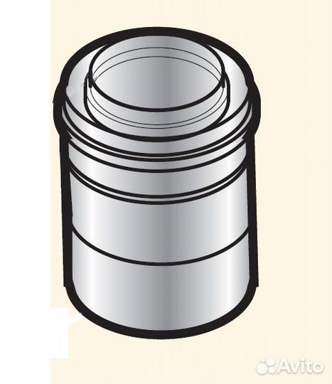 Переходник 150/110 мм