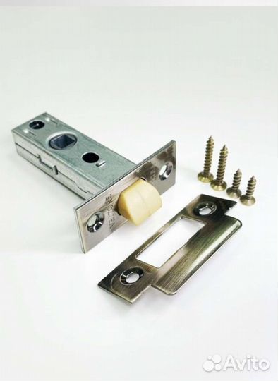 Замок защелка для межкомнатной двери бронза