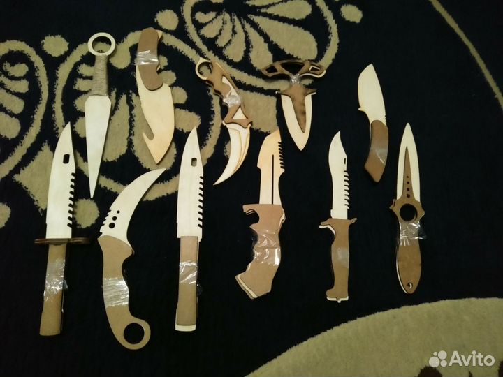 Деревянные ножи. Без расцветки