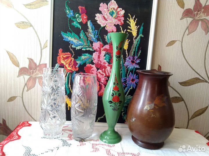 Шикарные вазы Чехословакия и СССР