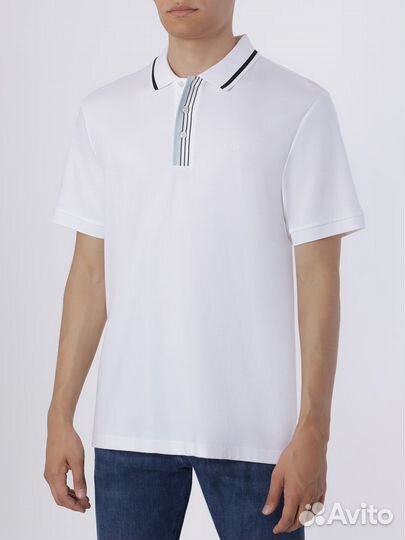 Поло хлопковое boss