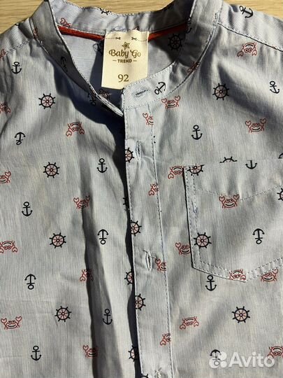 Рубашка на мальчика 92