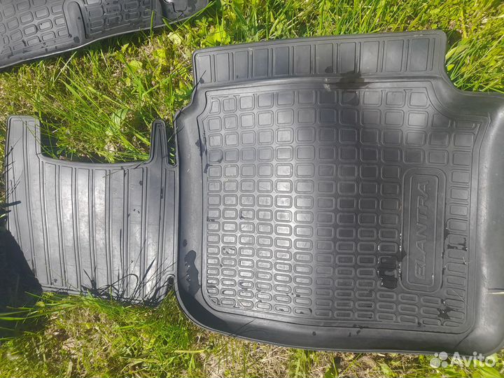 Коврики резиновые (комплект) хендай элантра мд