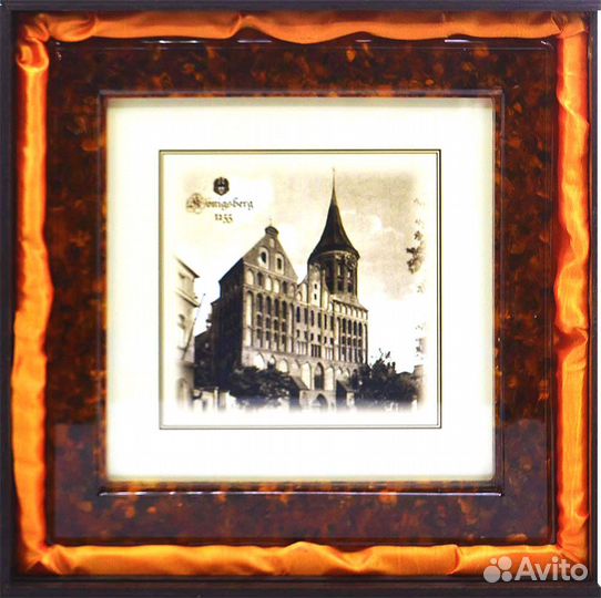 Рамка для фото из янтаря 20х30