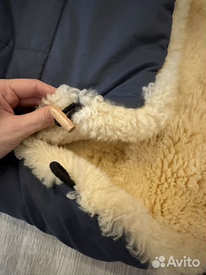 Меховой конверт в коляску овчина