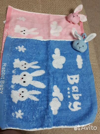 Махровая салфетка с держателем