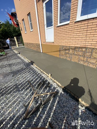 Устройство отмостки дома