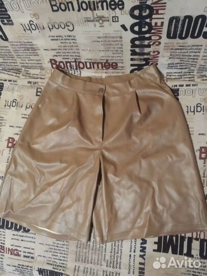 Шорты женские кожаные 50/52