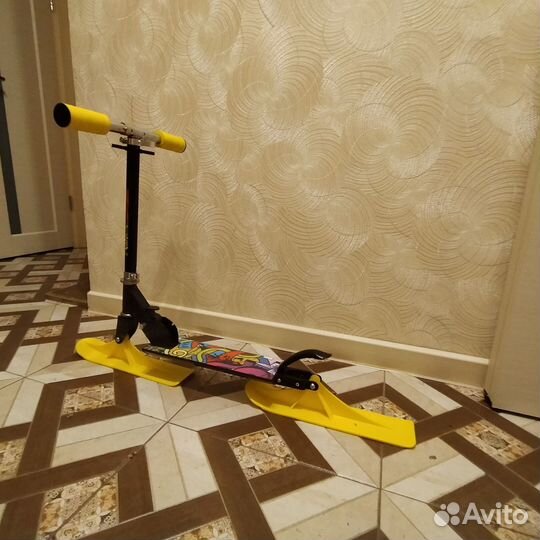 Самокат снегокат детский