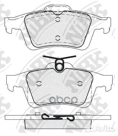 Колодка тормозная дисковая PN2702 NiBK
