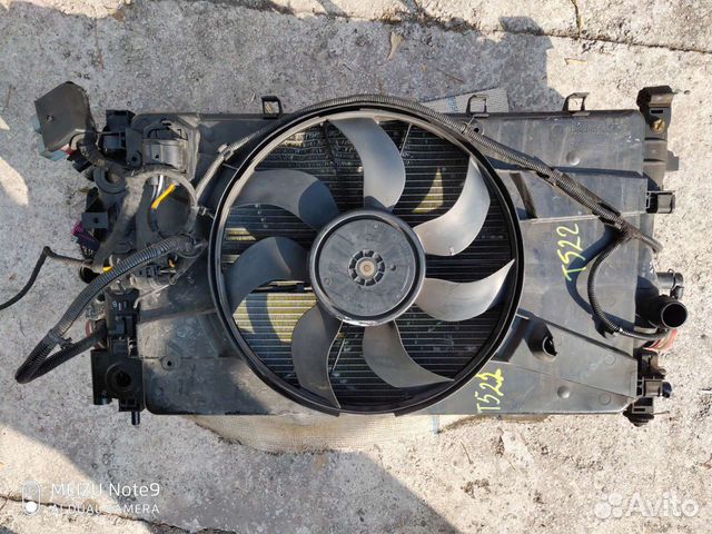 Opel Astra J, вентилятор охлаждения с дифузором