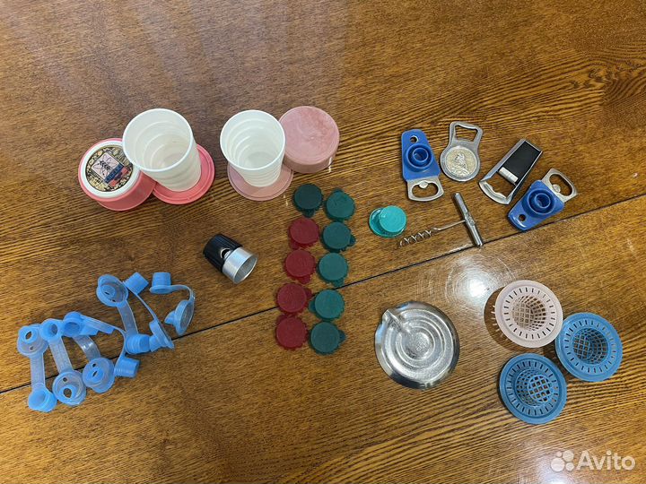 Стаканы складные, крышки, ключи СССР б/у