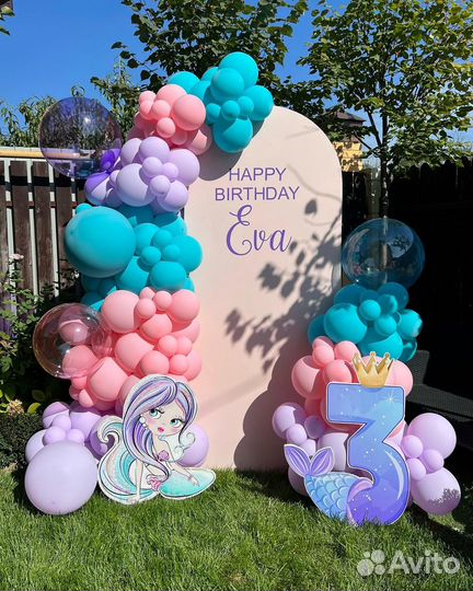 Фотозона с шарами на праздник