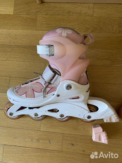 Ролики раздвижные, размер 34-37