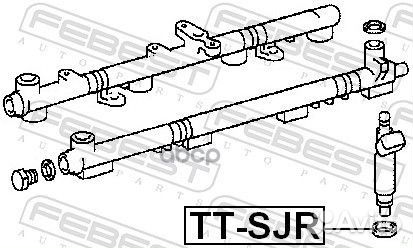 Кольцо уплотнительное форсунки toyota ttsjr Febest