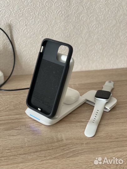 Беспроводная зарядка 3в1 для айфона