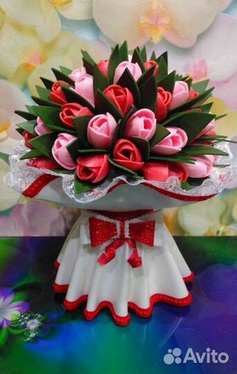 Светильник букет из фоомирана