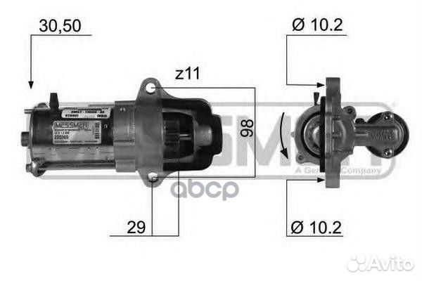 Стартер ford focus II, mondeo IV 2.0 220369 Era