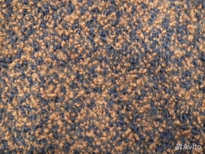 Отрез ткани СССР букле коричневый с черным