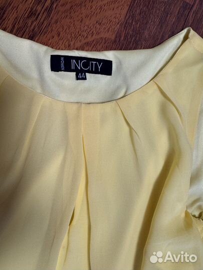 Платье желтое incity 44р