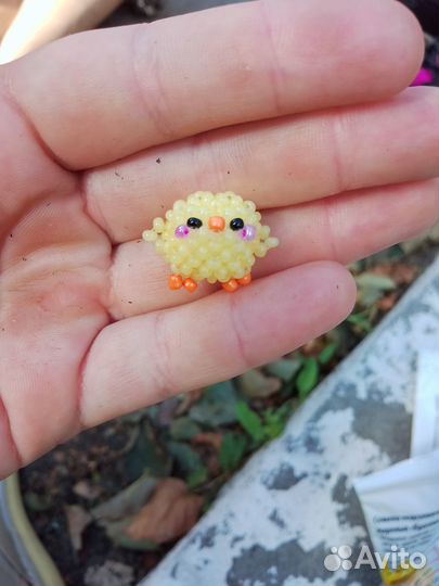 Цыпленок из бисера