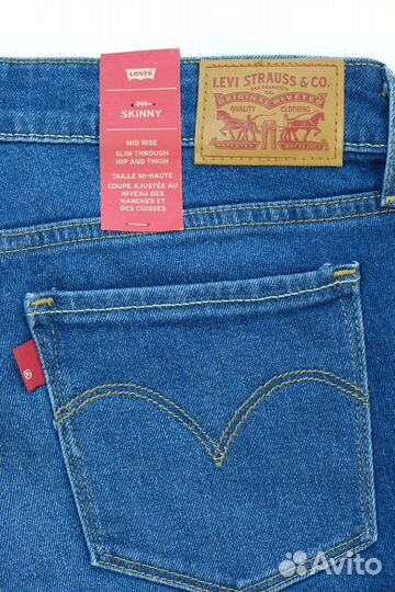 Джинсы новые оригинал Levis 711 модель