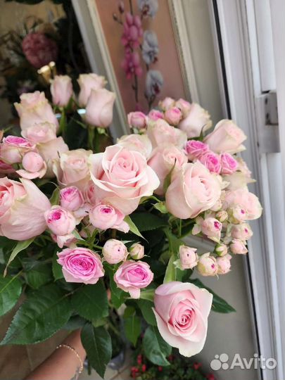 Цветы розы букет