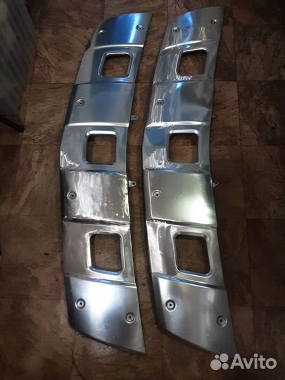 Накладка бампера хром Mercedes gl x164