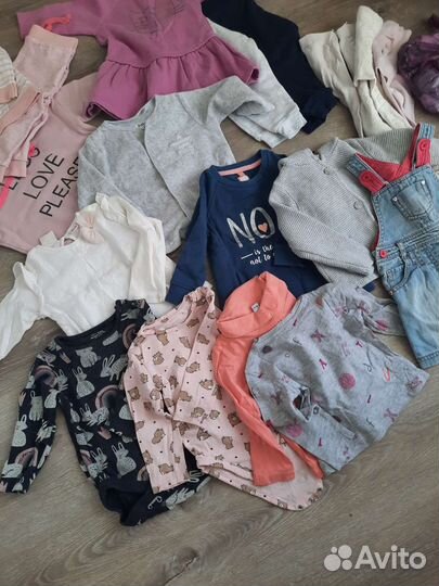 Вещи пакетом на девочку 74-80