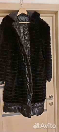 Пальто меховое(норка+кролик) р-р 50