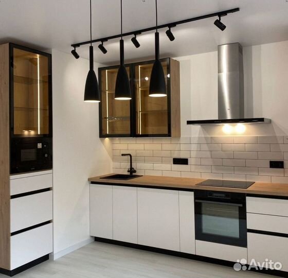 Кухня Лофт Белая напрямую от фабрики на заказ