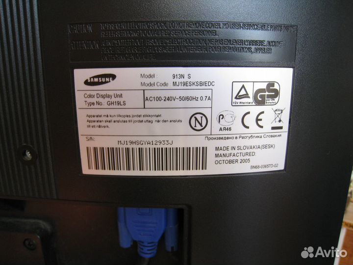 Монитор для компьютера Samsung 913N S