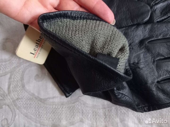 Новые мужские итальянские кожаные перчатки