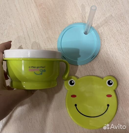 Чаша для завтраков и силиконовая тарелка