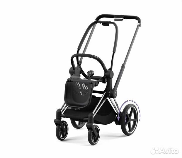 Шасси электро cybex e-priam хром black