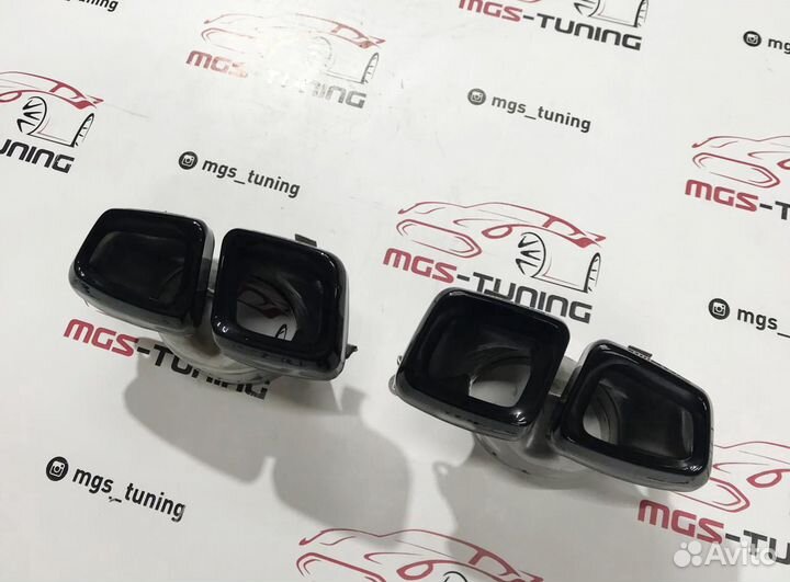Насадки на выхлоп 63AMG на ML/GL Black