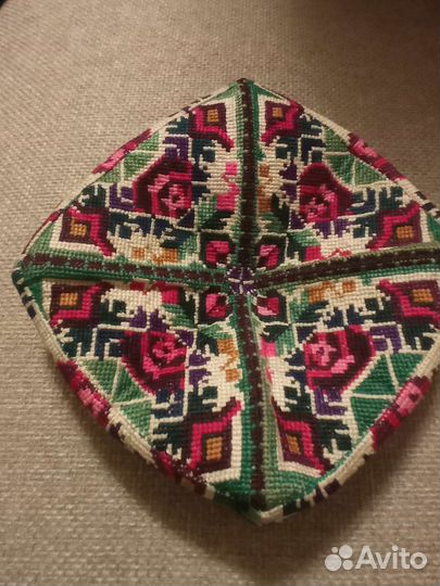 Подарок Тюбетейка старинная ручная вышивка дуппи